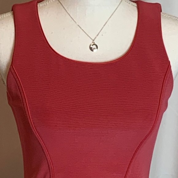 Always in Style Georgia Armani Dark Coral Dress - Picture 4 of 6